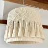 New Tassel Handmade Macrame Boho light, Tassel Lamp Shade Macrame Chandelier, Bohemian Lamp Shade, Bohemian Decoration WOA#806