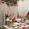 Handmade Macrame Wedding Backdrop, Macrame Wedding Arch Arbor, Macrame Wall Hanging,Macrame Door Hanging,Room Divider,Macrame Curtains WOM#146