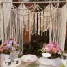 Handmade Macrame Wedding Backdrop, Macrame Wedding Arch Arbor, Macrame Wall Hanging,Macrame Door Hanging,Room Divider,Macrame Curtains WOM#146