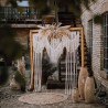Handmade Macrame Large Curtain Bohemian Decoration Wall Arch Backdrop Wedding Wall Hanging  WOM#163