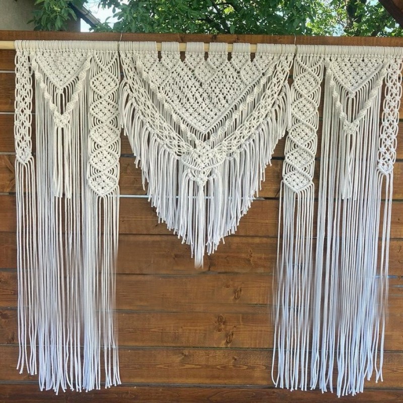 HANDMADE Macrame Wedding Backdrop and Wall WOM#179