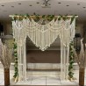 Handmade Macrame Wedding Backdrop, Macrame Wedding Arch Arbor, Macrame Wall Hanging,Macrame Door Hanging,Room Divider,Macrame Curtains WOM#188