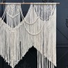 Handmade Macrame Wedding Backdrop, Macrame Wedding Arch Arbor, Macrame Wall Hanging,Macrame Door Hanging,Room Divider,Macrame Curtains WOM#197