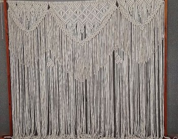 Handmade Macrame Large Curtain Bohemian Decoration Wall Arch Backdrop Wedding Wall Hanging