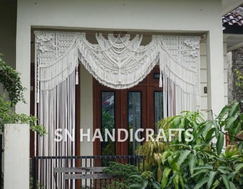 Handmade Macrame Wedding Backdrop, Macrame Wedding Arch Arbor, Macrame Wall Hanging,Macrame Door Hanging,Room Divider,Macrame Curtains WOM#254