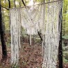 Handmade Macrame Wedding Arch Arbor // Macrame Wall Hanging // Macrame Backdrop WOM#258