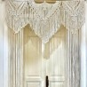 Handmade Beautiful Macrame Macrame Large Curtain Bohemian Decoration Wall Arch Backdrop Wedding Wall Hanging WOM#264