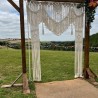 Handmade Beautiful Macrame Macrame Large Curtain Bohemian Decoration Wall Arch Backdrop Wedding Wall Hanging WOM#272