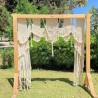 Handmade Macrame Wedding Backdrop, Macrame Wedding Arch Arbor, Macrame Wall Hanging,Macrame Door Hanging,Room Divider,Macrame Curtains WOM#319