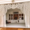 Handmade Macrame Wedding Backdrop, Macrame Wedding Arch Arbor, Macrame Wall Hanging,Macrame Door Hanging,Room Divider,Macrame Curtains WOM#76