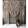 Handmade Macrame Large Curtain Bohemian Decoration Wall Arch Backdrop Wedding Wall Hanging  WOM#84