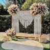 Handmade Macrame Wedding Backdrop, Macrame Wedding Arch Arbor, Macrame Wall Hanging,Macrame Door Hanging,Room Divider,Macrame Curtains WOM#46
