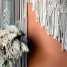 Handmade Macrame Wedding Backdrop, Macrame Wedding Arch Arbor, Macrame Wall Hanging,Macrame Door Hanging,Room Divider,Macrame Curtains WOM#46