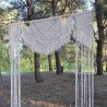 Handmade Macrame Wedding Backdrop, Macrame Wedding Arch Arbor, Macrame Wall Hanging,Macrame Door Hanging,Room Divider,Macrame Curtains WOM#109