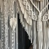 Handmade Macrame Wedding Backdrop, Macrame Wedding Arch Arbor, Macrame Wall Hanging,Macrame Door Hanging,Room Divider,Macrame Curtains WOM#47