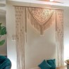 Macrame wedding arch, Bohemian wedding, Extra Large Macrame backdrop, Macrame Window Curtain, Boho Wedding Backdrop, Macrame Wedding Curtain WOM#111