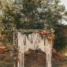 Handmade Macrame Wedding Backdrop, Macrame Wedding Arch Arbor, Macrame Wall Hanging,Macrame Door Hanging,Room Divider,Macrame Curtains WOM#113