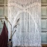Handmade Macrame Wedding Backdrop, Macrame Wedding Arch Arbor, Macrame Wall Hanging,Macrame Door Hanging,Room Divider,Macrame Curtains WOM#139