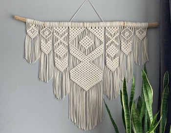 Home Decor // Beautiful Macrame Wall Hanging // Handmade Macrame Headboard WOMH#712