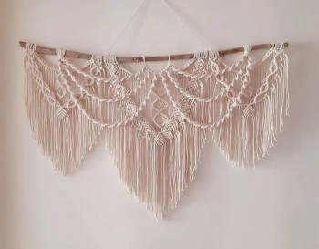 Wall Boho Home Decor, Over the Bed Decor, Macrame Headboard Decor Bohemian Accent WOMH#718