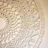 Mandala Macrame wall hanging, Tapestry for Boho Home Decor, Over the Bed Decor, Macrame Headboard or Wedding Decor Bohemian Accent WOMH#612