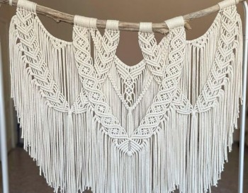 Tapestry for Boho Home Decor, Over the Bed Decor, Macrame Headboard or Wedding Decor Bohemian Accent WOMH#745