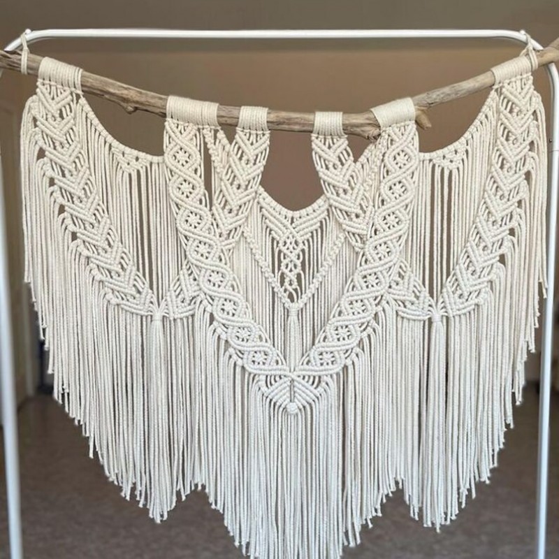 Tapestry for Boho Home Decor, Over the Bed Decor, Macrame Headboard or Wedding Decor Bohemian Accent WOMH#745
