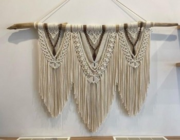 Handmade Macrame wall hanging, Tapestry for Boho Home Decor, Over the Bed Decor, Macrame Headboard or Wedding Decor Bohemian Accent WOMH#746