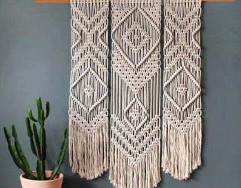 Handmade Macrame Wall Hanging, Macrame Wall Decor, Bohemian Decoration WOMH#616