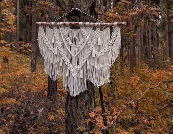 Macrame wall hanging // Tapestry for Boho Home Decor // Over the Bed Decor WOMH#627