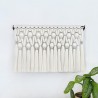 Mexican Macrame Wall Tapestry for Boho Home Decor, Over the Bed Decor, Macrame Headboard or Wedding Decor Bohemian Accent Interior Decor WOMH#603