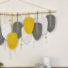 Leaf's Macrame Wall Hanging// Macrame leaves// Boho leaves // Bohemian Decor // Macrame leaves WOMH#643