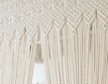 Handmade Macrame Crochet Curtain Bohemian Boho Decoration Wall Tapestry Party Accent Macrame Backdrop Wedding Wall Hanging WOM#33