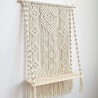 Ornament Gift Handmade Macrame Wall Hanging-Macrame Wooden Shelf-Boho Indoor Rope Plant Hanger Holder Rope Plant Hanger WOM #27