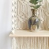 Ornament Gift Handmade Macrame Wall Hanging-Macrame Wooden Shelf-Boho Indoor Rope Plant Hanger Holder Rope Plant Hanger WOM #27