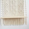 Ornament Gift Handmade Macrame Wall Hanging-Macrame Wooden Shelf-Boho Indoor Rope Plant Hanger Holder Rope Plant Hanger WOM #27