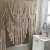 Sale Boho Macrame Wall Hanging-Handmade Art-Woven Wall Hanging-Macrame Wedding Backdrop - Macrame Curtains - Macrame Patterns W 75 x L 85 Inch WOM#09
