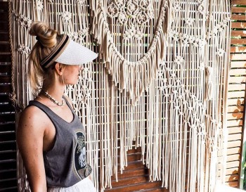 Luxury Macrame Wall Hanging-Bohemian Art Home Geometric Art Decor Beautiful Room Decoration-Macrame Curtains-Macrame Wedding Backdrop WOM#36