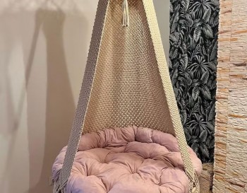 Macrame Hammock Chair, Macrame Round Swing, Hanging Cotton Macrame Hammock Chair, Macrame Swing Chair WOMS#503