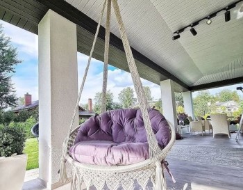 Royal Macrame Hammock Chair, Macrame Round Swing, Hanging Cotton Macrame Hammock Chair, Macrame Swing Chair, Macrame handmade Swing WOMS#514