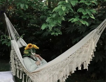 Handmade Tassel Hammock Chair, Hanging Chair, Bedroom Swing, Macrame Swing Chair WOMS#531