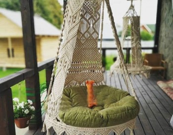 LUXURY Macrame Hammock Chair, Macrame Round Swing, Hanging Cotton Macrame Hammock Chair, Macrame Swing Chair WOMS#539