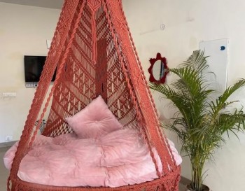 Macrame Hammock Chair, Macrame Round Swing, Hanging Cotton Macrame Hammock Chair, Macrame Swing Chair WOMS#541