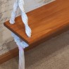 Wood Macrame Swing, Wood Swing, Tree Swing Adult, Boho Swing, Outdoor Swing, Indoor/Outdoor Swing, Wedding Swing WOMS#546