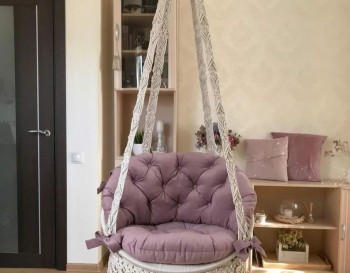 Hammock Chair, Macrame Round Swing, Hanging Cotton Macrame Hammock Chair, Macrame Swing Chair, Macrame handmade Swing WOMS#552