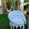 Macrame Hammock Chair, Macrame Round Swing, Hanging Cotton Macrame Hammock Chair, Macrame Swing Chair, Macrame handmade Swing WOMS#557