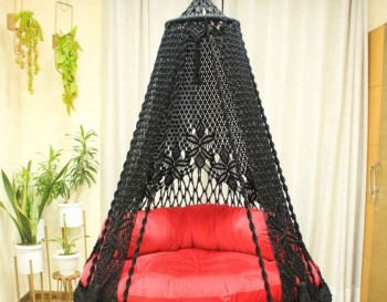Limited Handmade Macrame Swing, Swing Bed, indoor Hammock, indoor Swing Chair, indoor swing adult, Outdoor Hammock, Swing Set WOMS#416