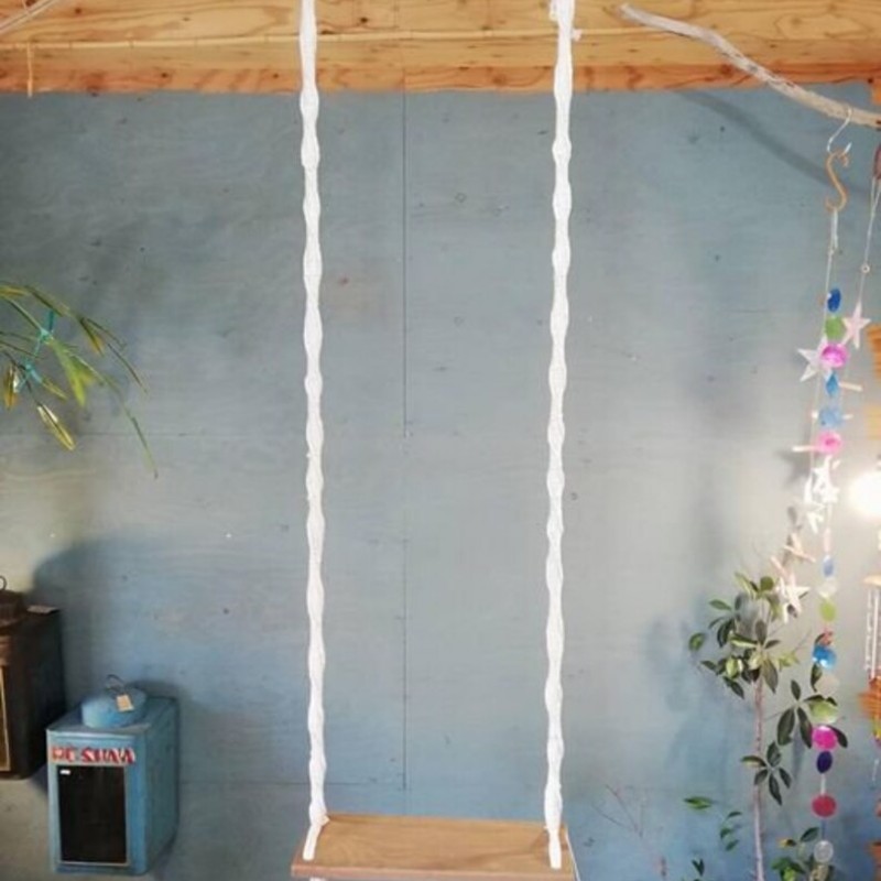 Macrame Swing, Macrame Wood Swing, Wood Swing, Tree Swing Adult, Boho Swing, Outdoor Swing, Indoor/Outdoor Swing, Wedding Swing WOMS#560