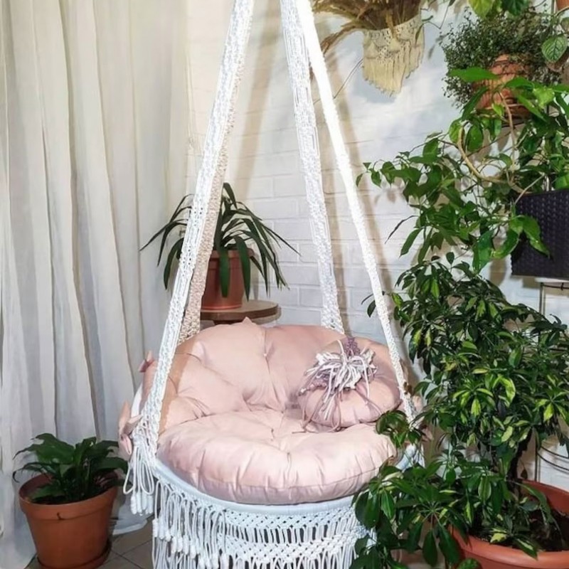 LOVE HANDMADE // Macrame Swing // Round Swing Chair WOMS#19