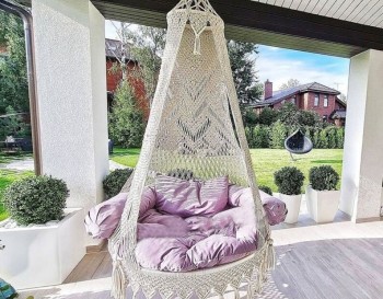 Limited Beautiful Handmade Macrame Swing, Swing Bed, indoor Hammock, indoor Swing Chair, indoor swing adult, Outdoor Hammock, Swing Set WOMS#422